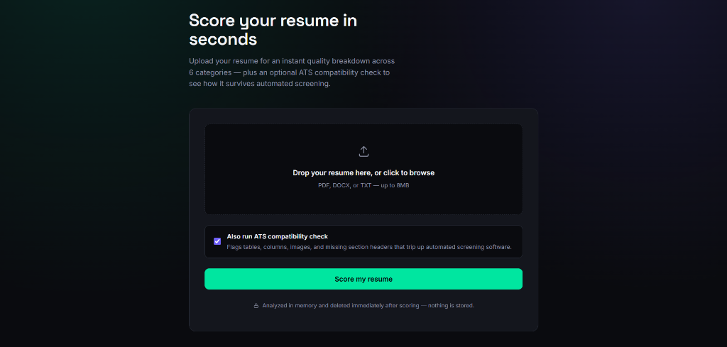 Resume Scorer - Python Automated Resume Parsing & ATS Compatibility Checker